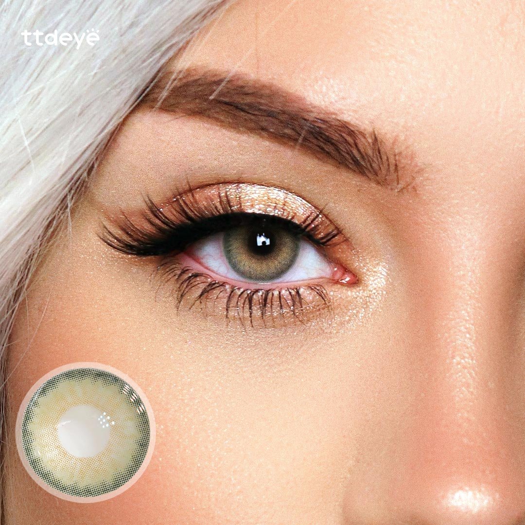 Pine Green Colour, Contact Lens With Lens Kit