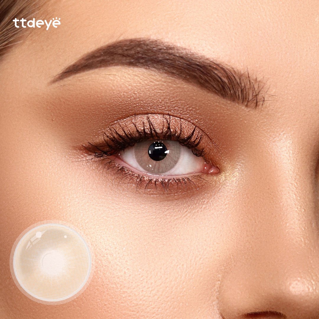 Light Brown Colour Contact Lens With Lens Kit