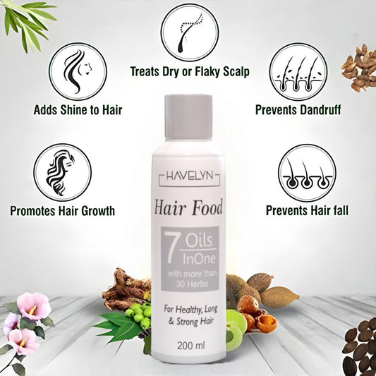 Havelyn Hair Food Oil 7 in 1 Reduces Hair Fall - Fast Hair Growth
