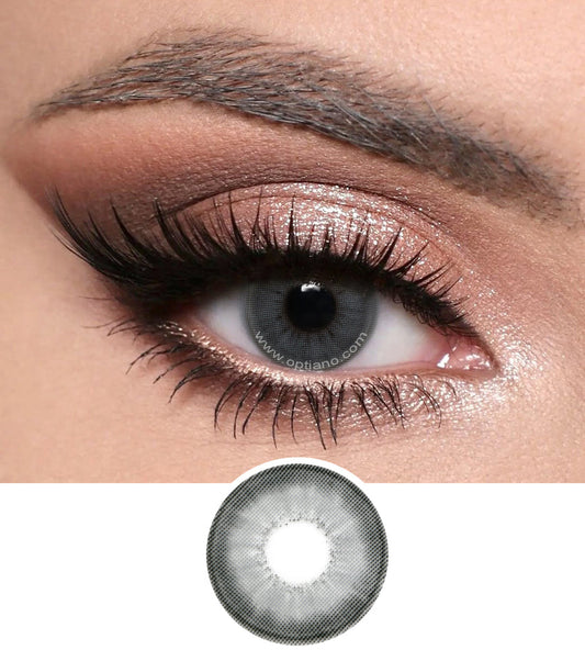 Warm Grey Colour Lens Original Eye Lens, With Kit